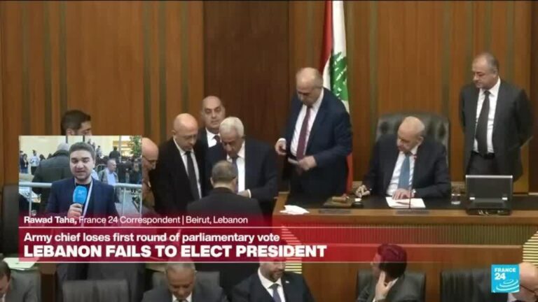 Lebanon army chief, Joseph Aoun fails in first round of presidential vote